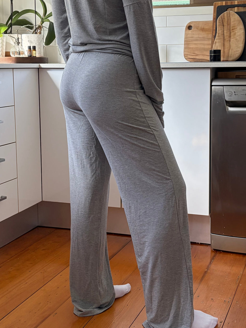 Bamboo Pants in Merle Grey