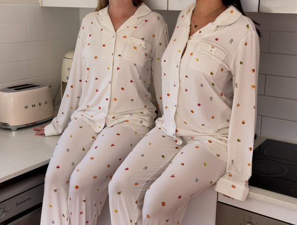 Breakfast in Bed Button Up Long Sleeve