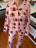 Teddy Bear Button Up Long Sleeve
