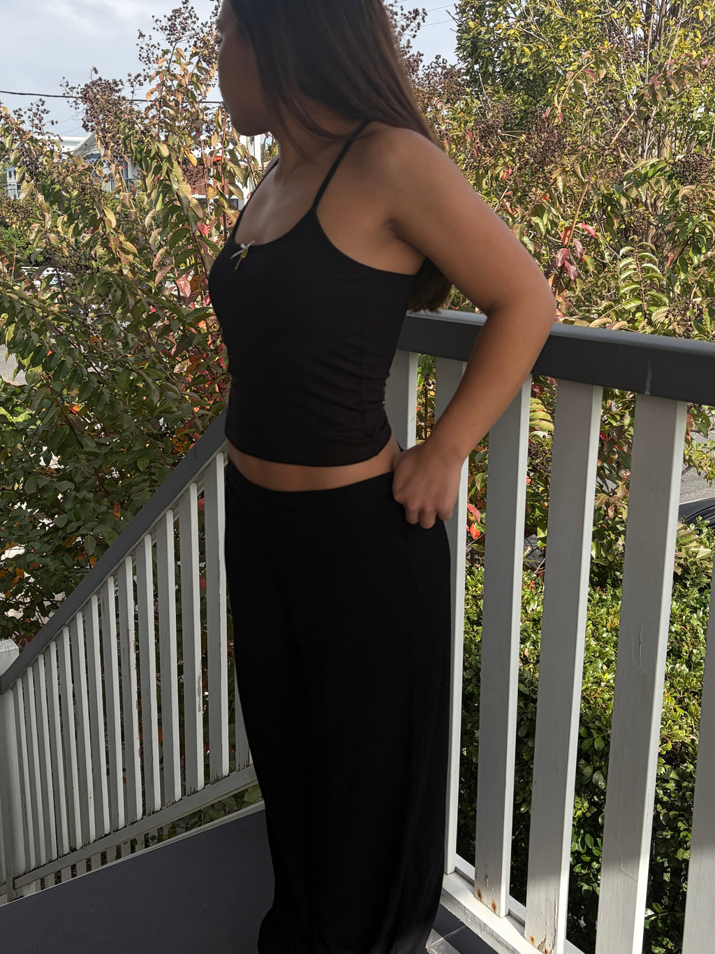 Bamboo Pants in Midnight Black