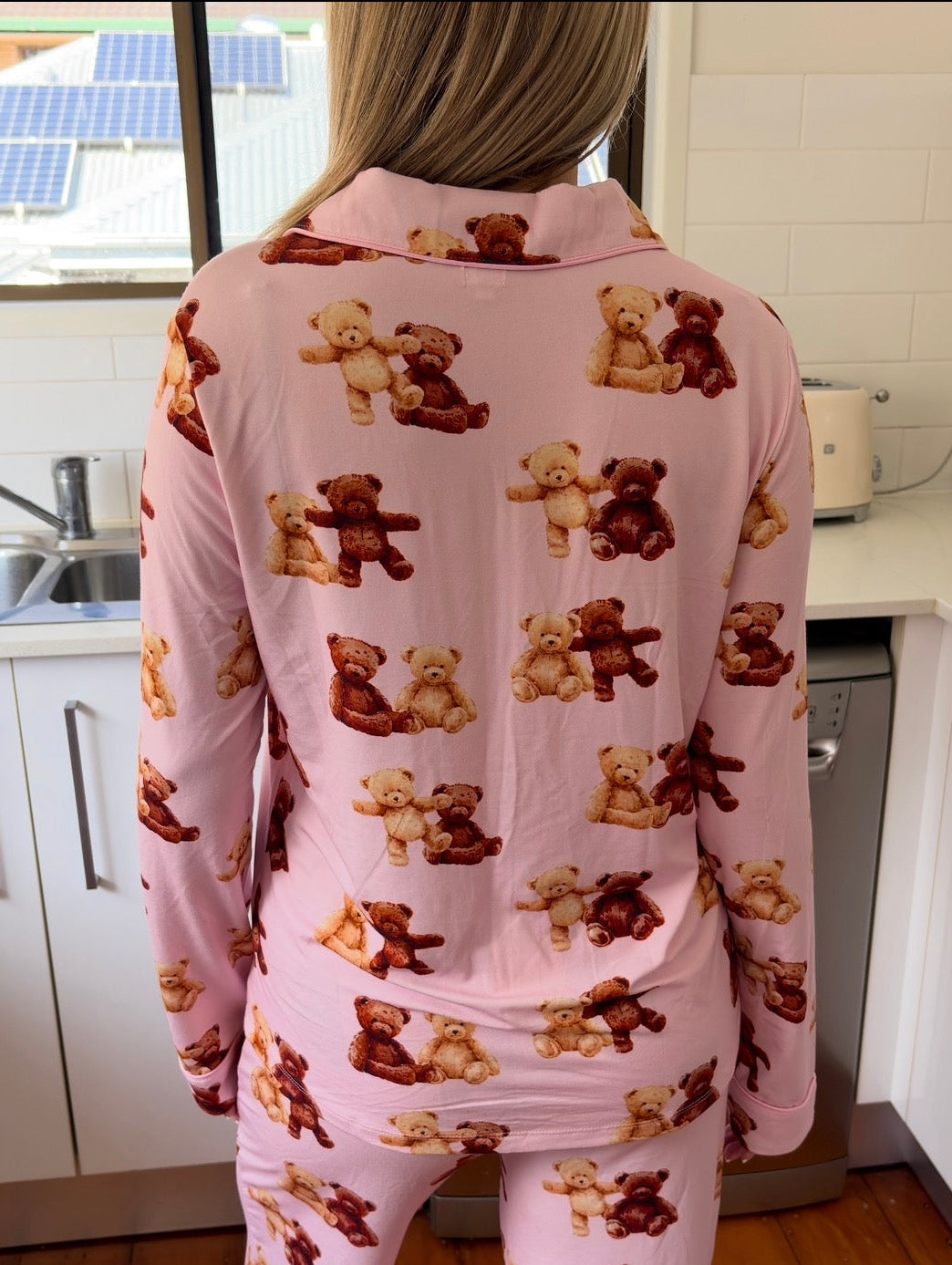 Teddy Bear Button Up Long Sleeve